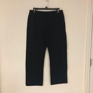 Black Wide-Leg Sweats